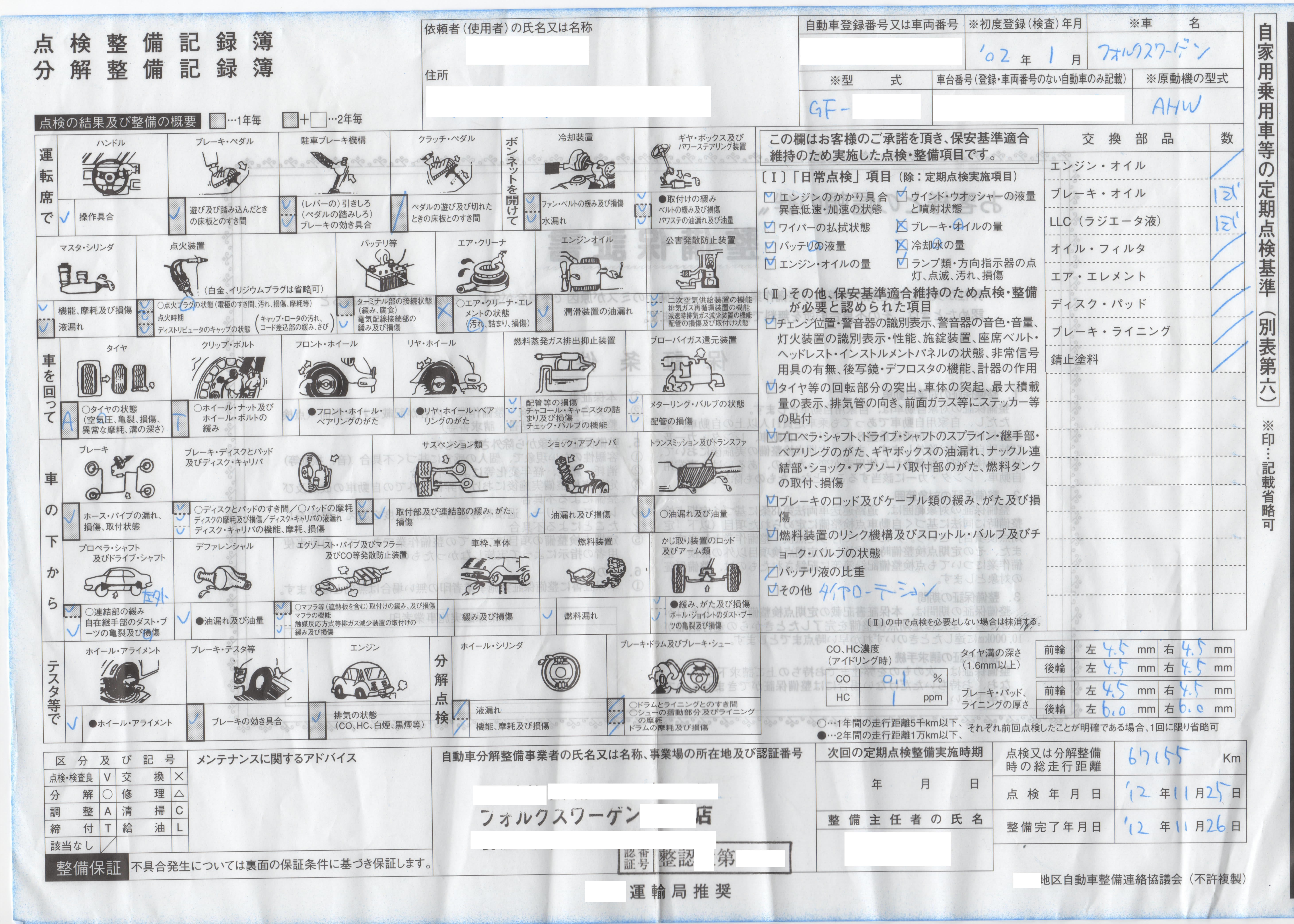 24ヶ月点検整備 ユーザー車検のやり方 方法